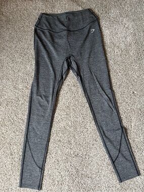Gymshark Women's Gray High-Waist scrunch Leggings size medium
